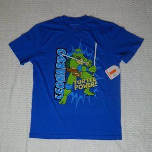 Nickelodeon Teenage Mutant Ninja Turtles Leonardo Men's XL T-Shirt Blue